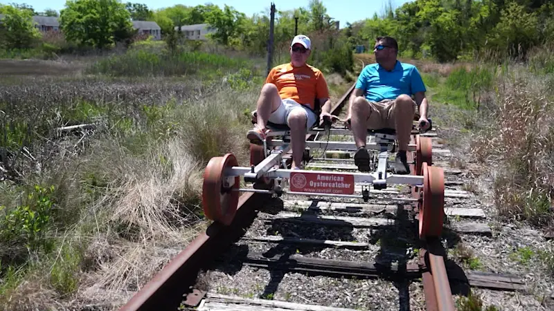 Story image: Down The Shore: Cape May Rail Biking