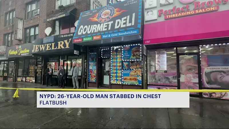 Story image: NYPD: Stabbing near Flatbush Junction leaves one man dead and suspect on the loose