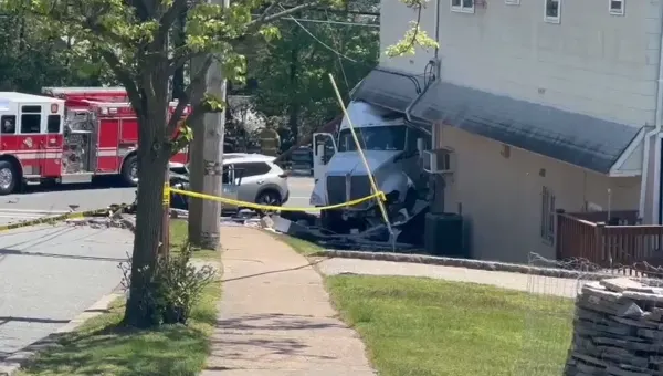 Tractor-trailer crashes into Cedar Grove pharmacy