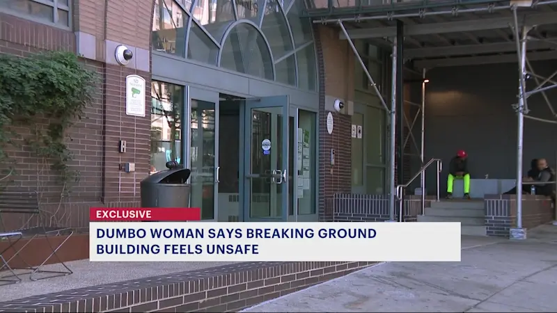 Story image: 'I walk with pepper spray.' Dumbo woman fears for safety in Breaking Ground building