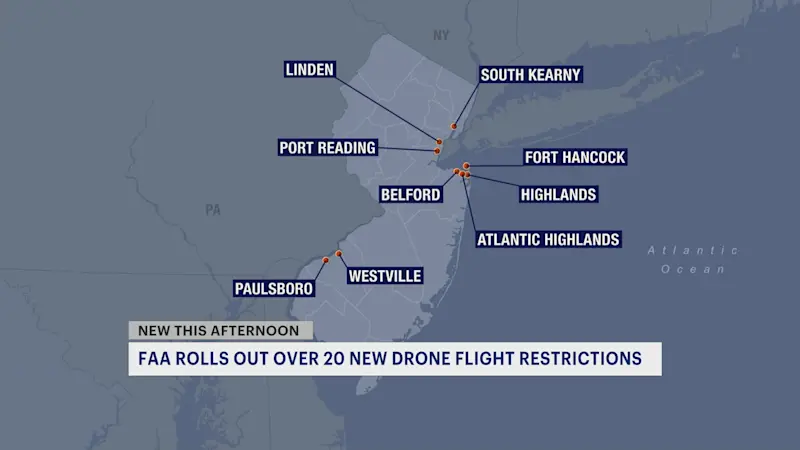 Story image: FAA establishes 9 new no-fly zones in New Jersey