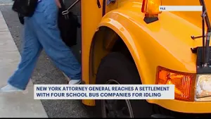 NY attorney general sues school bus companies for environmental harm from illegal idling