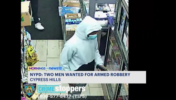 NYPD: 2 men wanted in connection to Cypress Hills gunpoint robbery