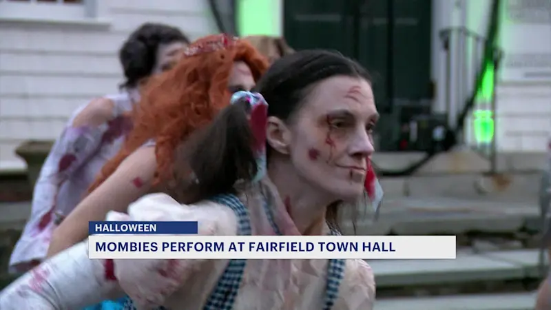 Story image: Mombies perform Halloween fundraiser for metastatic breast cancer research 