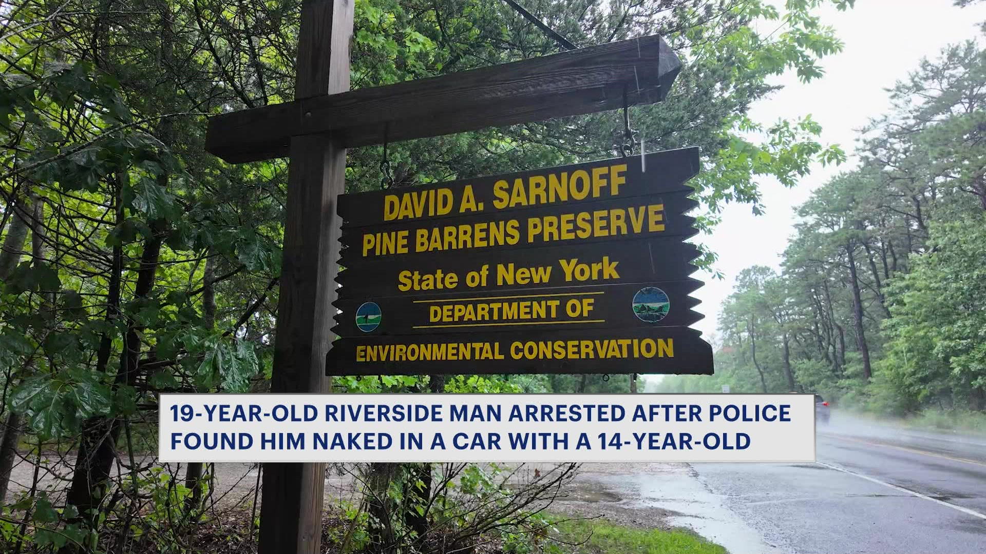 Southampton man arrested after being found unclothed in a car with a 14-year-old