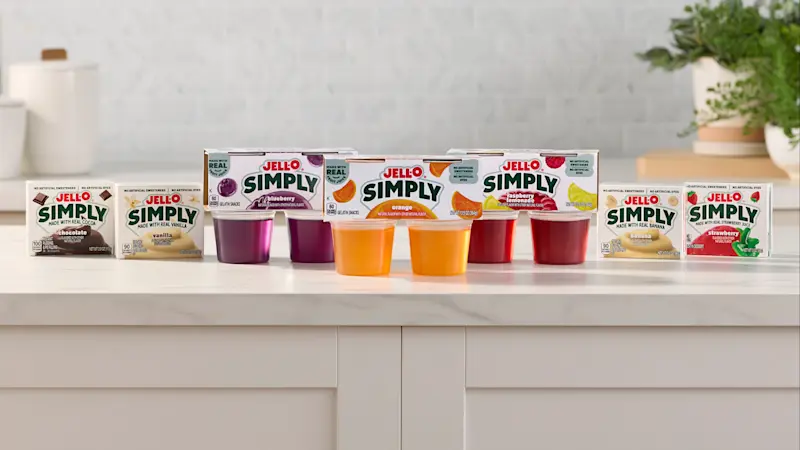 Story image: JELL-O launches Simply line without artificial sweeteners or FD&C colors