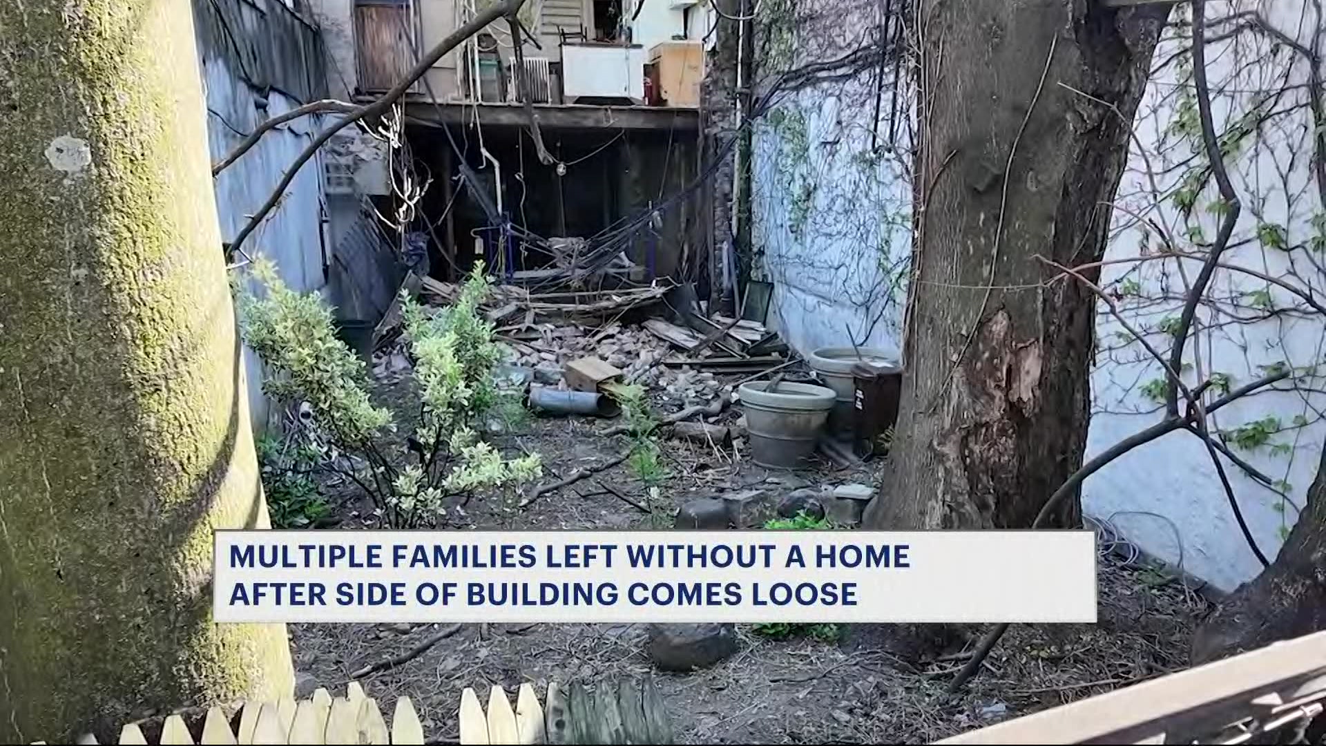 Rear wall collapse at abandoned Fort Greene property displaces ten residents