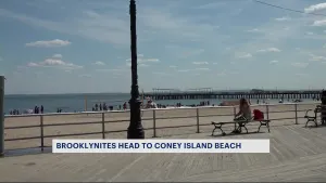 Beach lovers flock to Coney Island