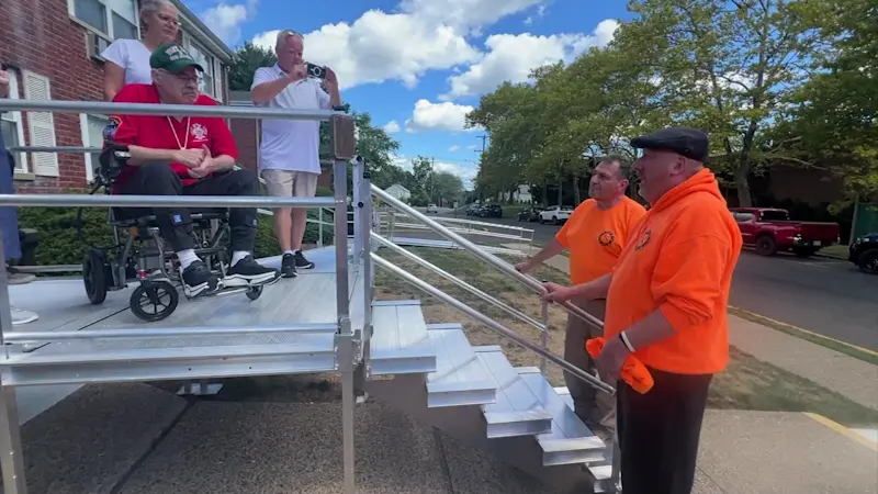 Story image: Retired NYC first responder with ALS gets wheelchair ramp after 4-month battle over project