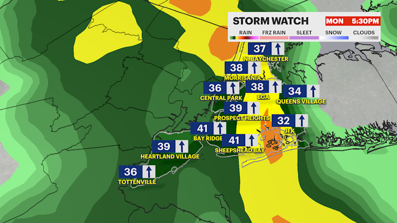 Story image:  STORM WATCH: Gusty showers and thunderstorms will impact the Bronx today