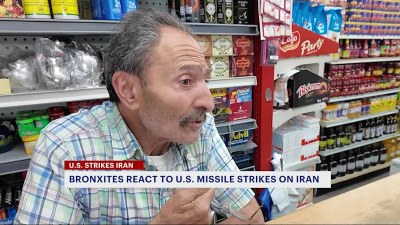 Story image: Arabic community in The Bronx concerned over family abroad and at home following US military strike on Iran