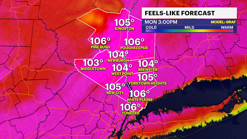 Story image: HEAT ALERT: Dangerously hot weather through midweek ahead of late-week relief
