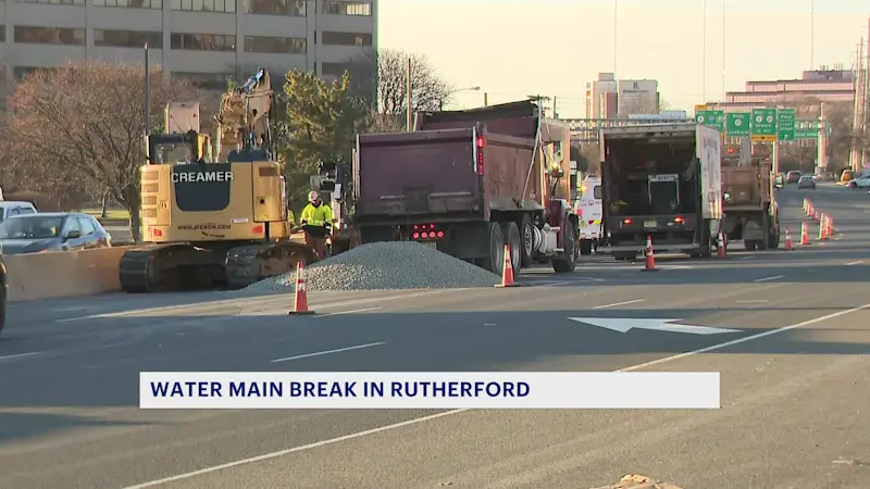 Story image: Cold weather causes series of water main breaks, slowing drivers around NJ