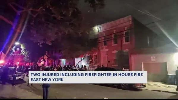 FDNY: 2 people, including a firefighter, injured in East New York house fire