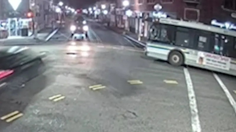 Story image: Surveillance video shows high-speed crash into vacant Patchogue storefront