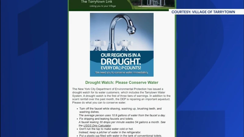 Story image: Yonkers officials encourage residents to conserve water during drought