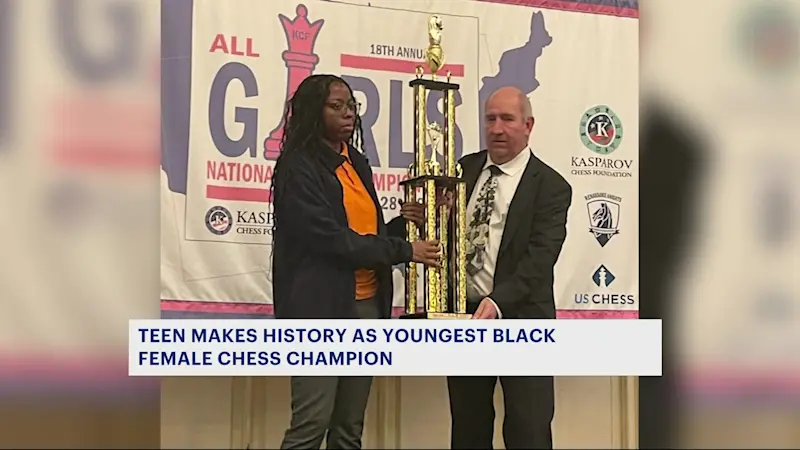 Story image: Brooklyn teen becomes youngest Black female chess master in US history