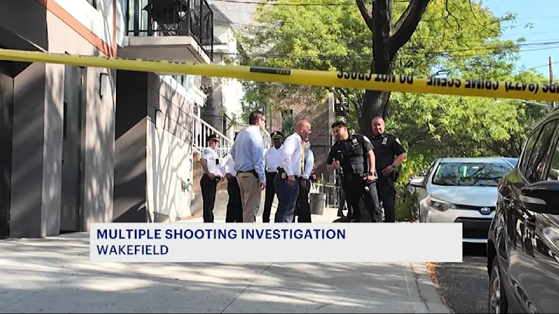 Story image: 3 people shot after dispute in Wakefield; woman in custody