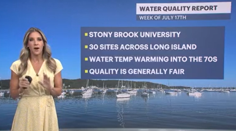 Story image: Long Island Water Quality Report for week of July 17 from Gobler Laboratory at Stony Brook University