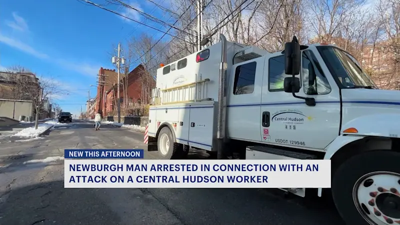 Story image: Newburgh man accused of trying to set Central Hudson worker on fire