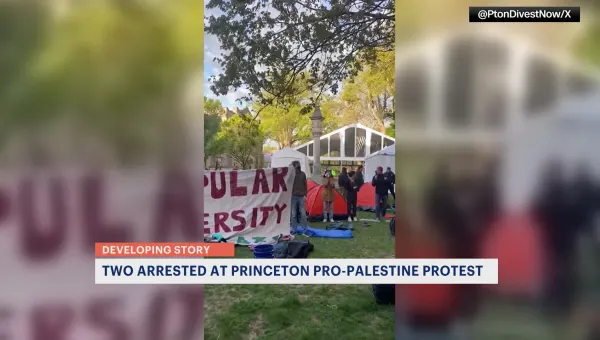 Officials: 2 arrested for trespassing during pro-Palestinian protest at Princeton University