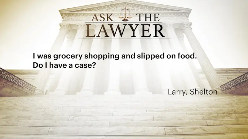 Story image: Ask the Lawyer: Injured at grocery store