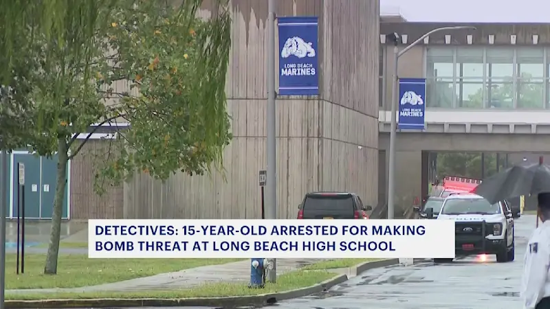 Story image: Teen charged in bomb threat to Long Beach High School