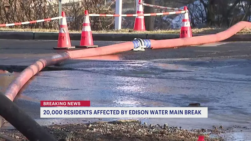 Story image: Boil water advisory issued for Edison Water Utility customers following water main break