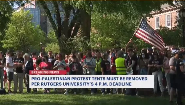 Students at pro-Palestinian encampment at Rutgers University begin to disperse