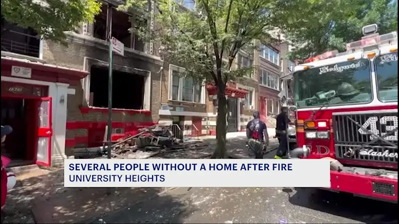 Story image: Apartment fire in University Heights displaces at least 8 tenants