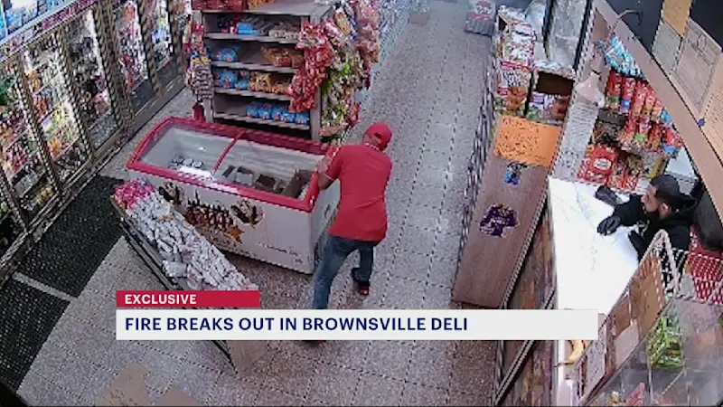 Story image: Freezer sparks fire scare inside Brownsville deli