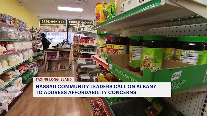 Story image: Taxing Long Island: Americans say affordability crisis is affecting food, housing costs, survey claims