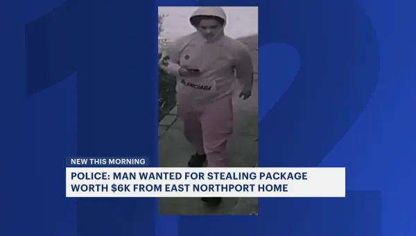 Man wanted for stealing package worth $6,000 from East Northport home