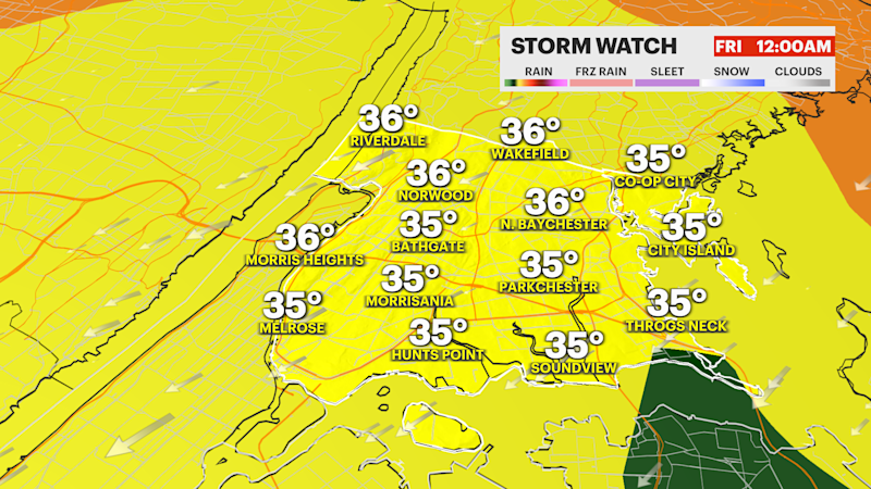 Story image: STORM WATCH: More rain is expected tonight, some of which can be heavy at times in The Bronx