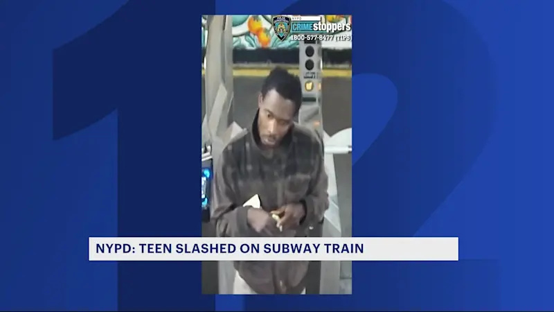 Story image: Man wanted for slashing 14-year-old boy aboard 4 train in University Heights