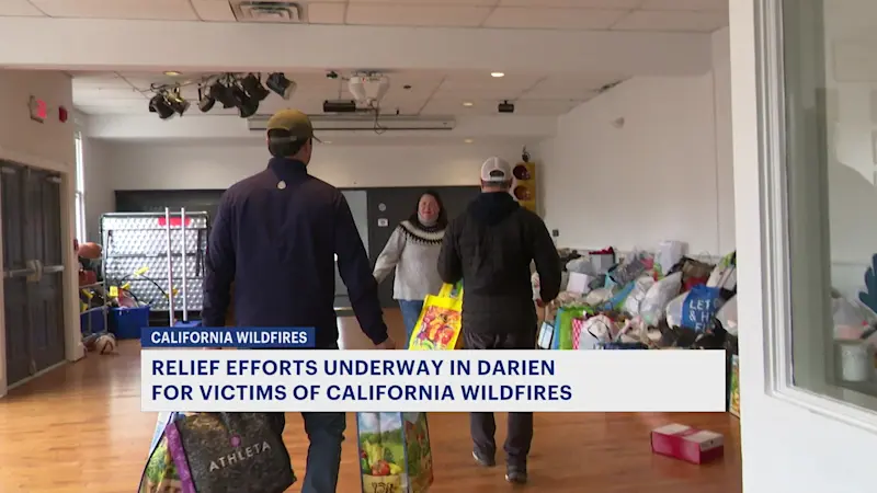 Story image: ‘Whatever it takes.’ Darien donation drive aims to help California wildfire victims 