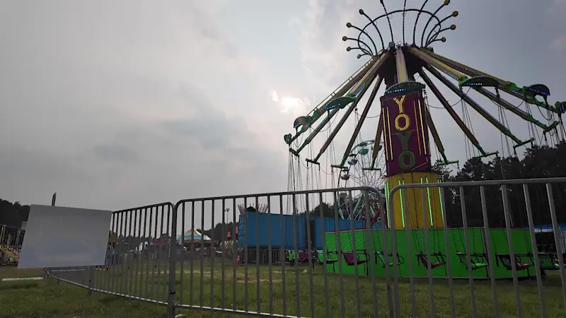 Story image: Hazy skies, busy fair: Wildfire smoke doesn't keep crowds away from Ocean County Fair