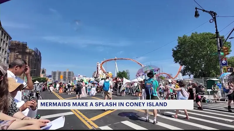 Story image: Coney Island hosts 43rd annual Mermaid Parade