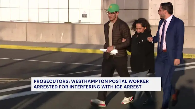 Story image: Westhampton postal worker arrested, accused of trying to stop ICE arrest