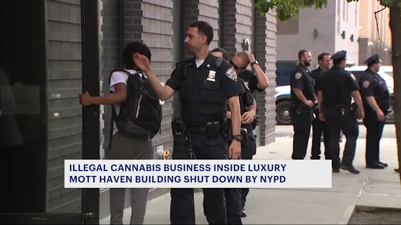 Story image: NYPD busts illegal cannabis business inside luxury Mott Haven apartment building