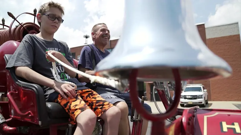 Story image: Hauppauge FD gives special tour to 12-year-old before kidney transplant