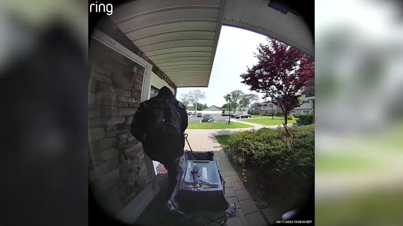 Story image: Suspect caught on camera stealing safe from Bohemia apartment