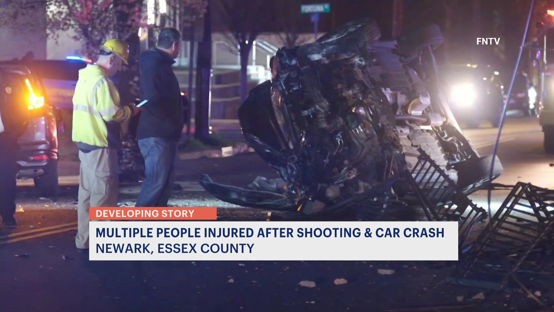 News 12 | New Jersey | Newark Nj Shooting Car Crash Leaves Multiple ...
