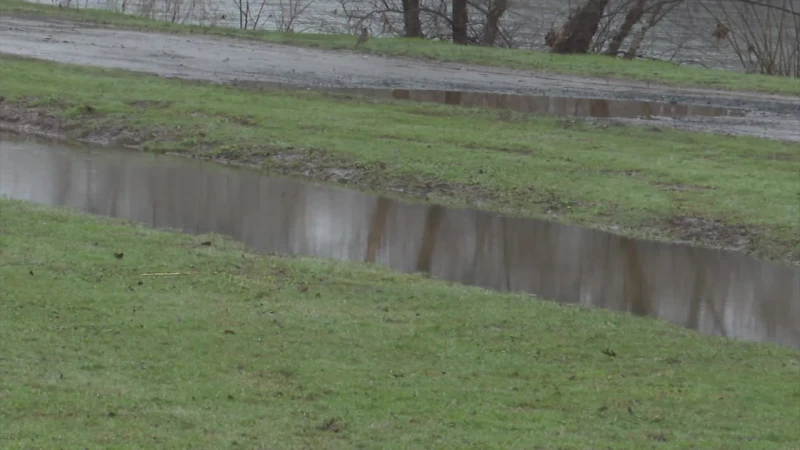 Story image: Rainy weather this week has some residents concerned about flooding
