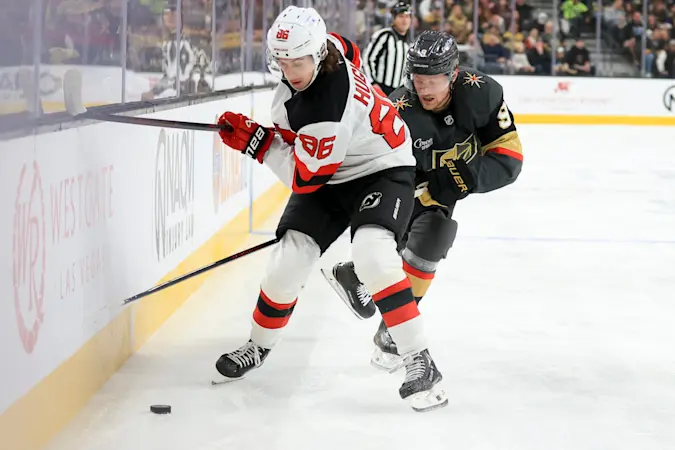 Story image: New Jersey Devils star Jack Hughes is done for the season after having shoulder surgery