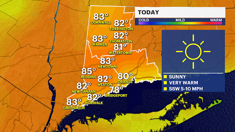 Story image: Warmer temps expected for the next few days in Connecticut