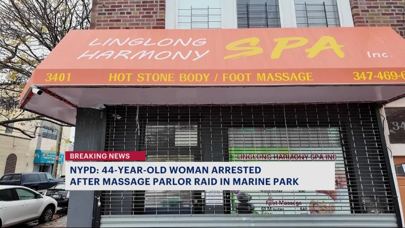 Story image: NYPD: 1 person arrested following raid of massage parlor in Marine Park