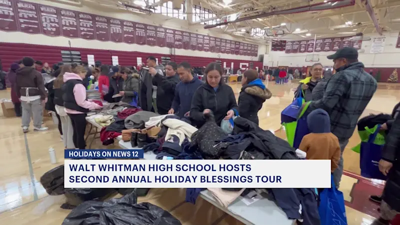 Story image: Walt Whitman High School hosts second annual 'Holiday Blessings Tour'