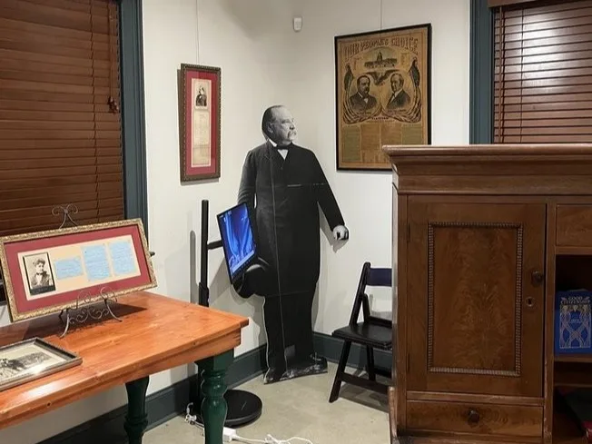 Photos and other items from Grover Cleveland-s presidency.