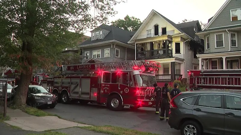 Story image: Overnight fire guts 3-story home in East Orange, no injuries reported